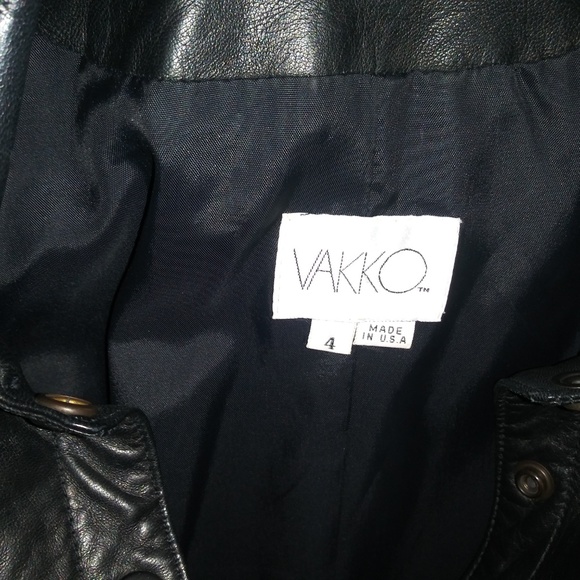 VAKKO BLACK LEATHER / COAT DRESS - Picture 7 of 7